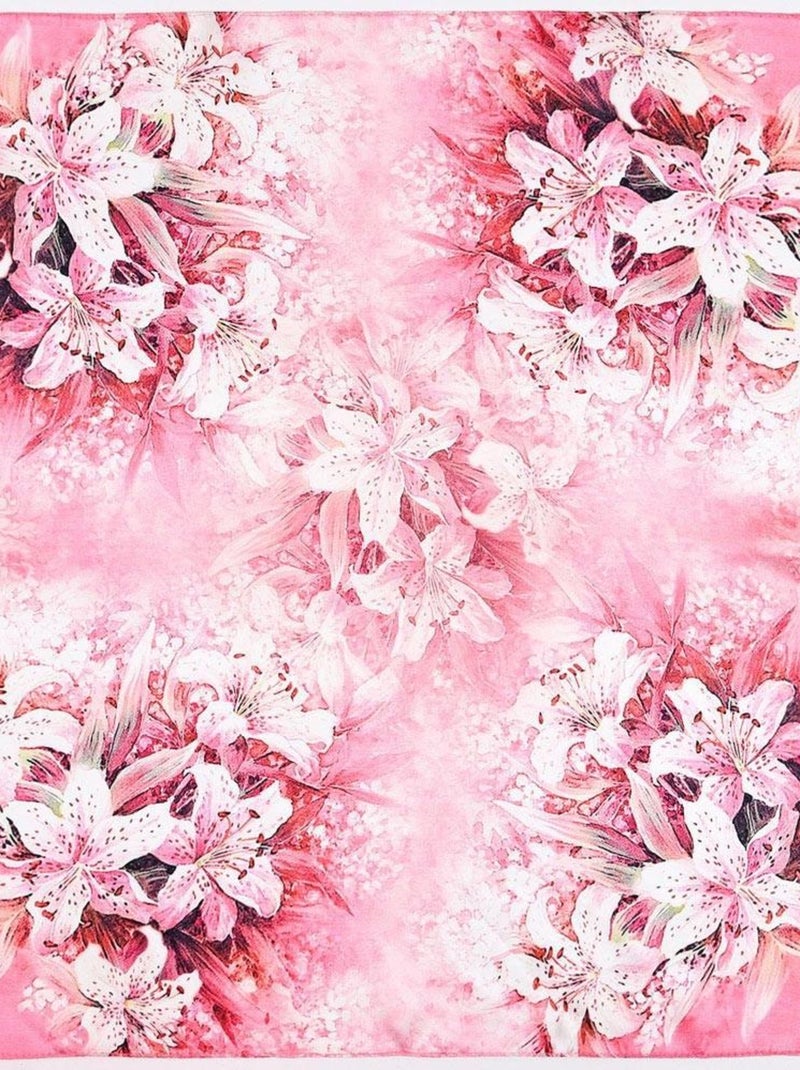 Carré de soie Piccolo Lyséa Rose - Kiabi