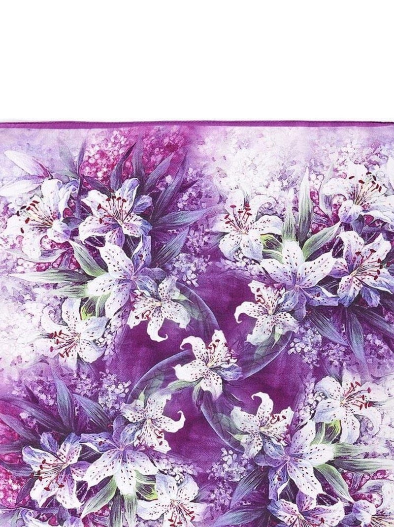 Carré de soie Piccolo Lyséa Violet - Kiabi