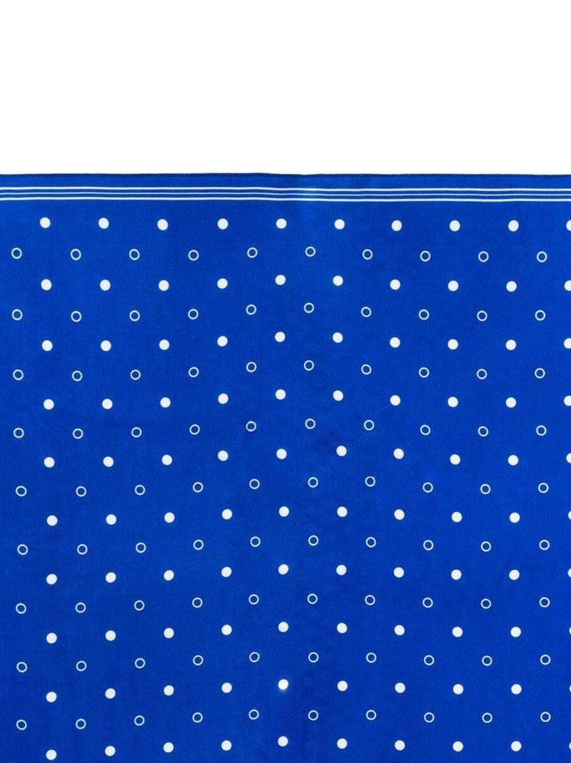 Carré de soie Piccolo Spezia Bleu roi - Kiabi