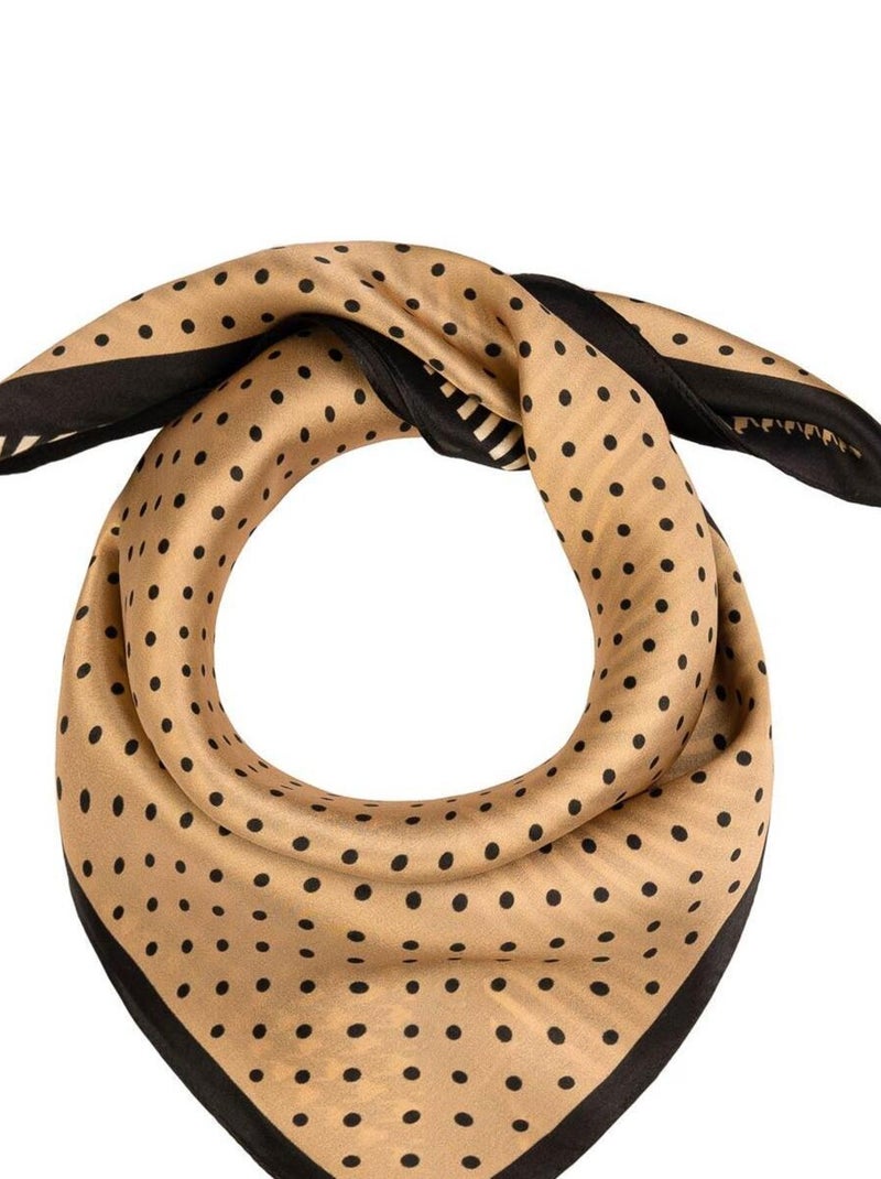 Carré de soie Piccolo Troya Marron - Kiabi