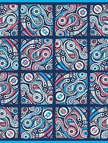Carré de soie Prémium Arkane - 65 x 65 cm