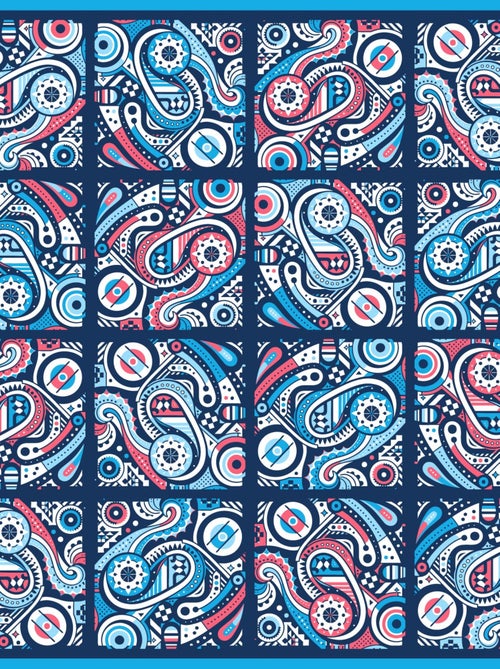 Carré de soie Prémium Arkane - 65 x 65 cm - Kiabi