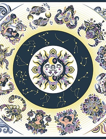 Carré de soie Prémium Astro - 65 x 65 cm