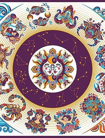 Carré de soie Prémium Astro - 65 x 65 cm
