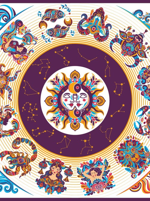 Carré de soie Prémium Astro - 65 x 65 cm - Kiabi