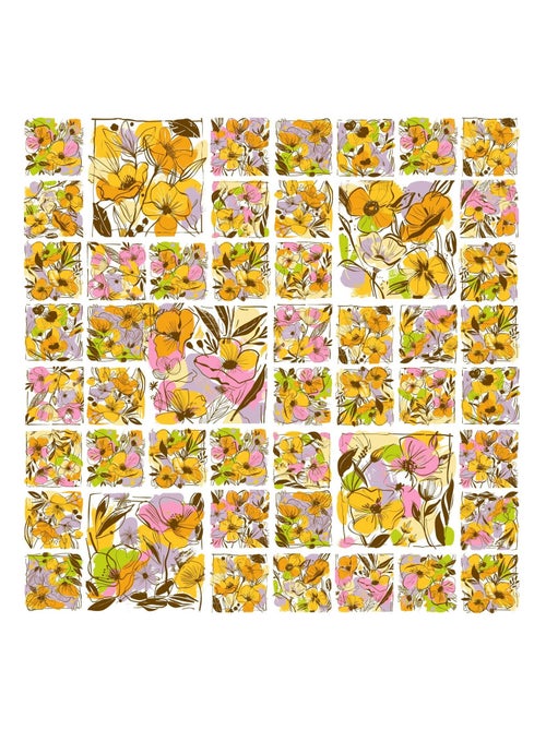 Carré de soie Prémium DamiFlor - 65 x 65 cm - Kiabi
