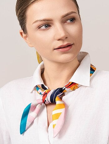 Carré de Soie Prémium Diagram - 65 x 65 cm