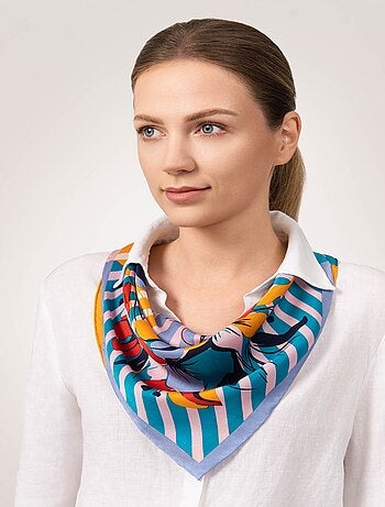 Carré de Soie Prémium Diagram - 65 x 65 cm