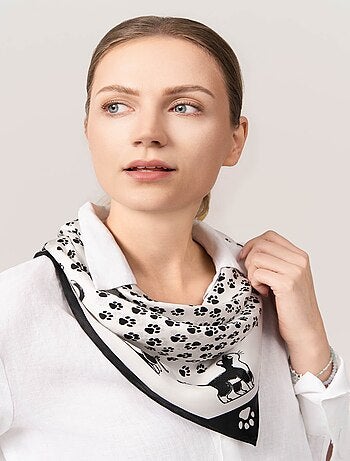 Carré de Soie Prémium Funny Cats - 65 x 65 cm