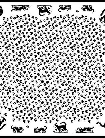 Carré de Soie Prémium Funny Cats - 65 x 65 cm