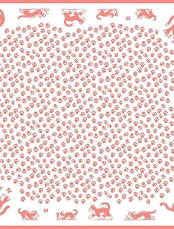 Carré de Soie Prémium Funny Cats - 65 x 65 cm