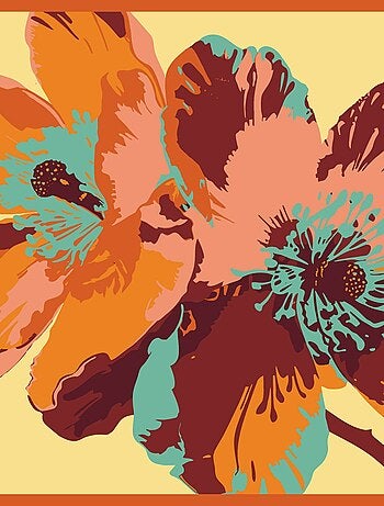 Carré de soie Prémium Iris- 65 x 65 cm