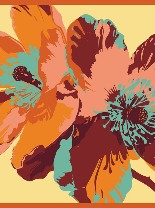 Carré de soie Prémium Iris- 65 x 65 cm - Kiabi