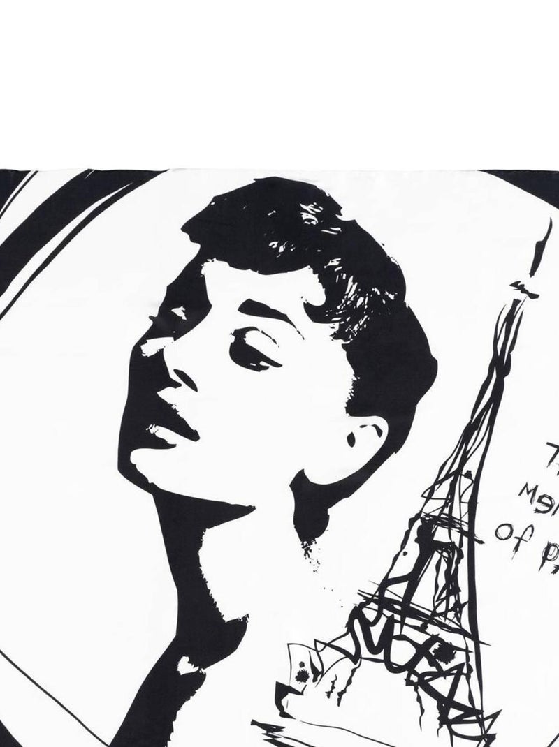 Carré de soie Premium Memoria Blanc - Kiabi