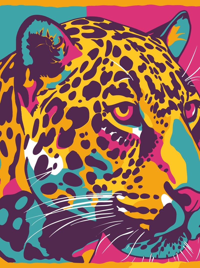 Carré de Soie Prémium Tigre - 100 x 100 cm Multicolore - Kiabi