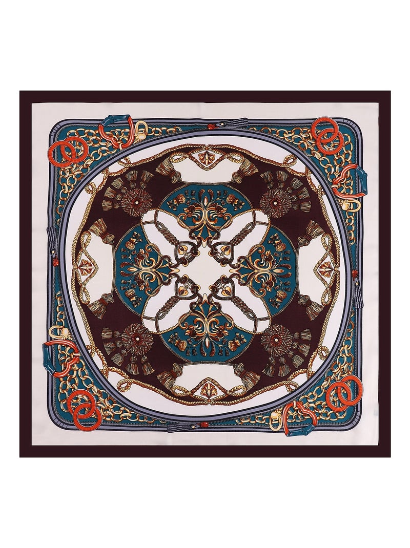 Carré de Soie PRINCE Marron chocolat - Kiabi