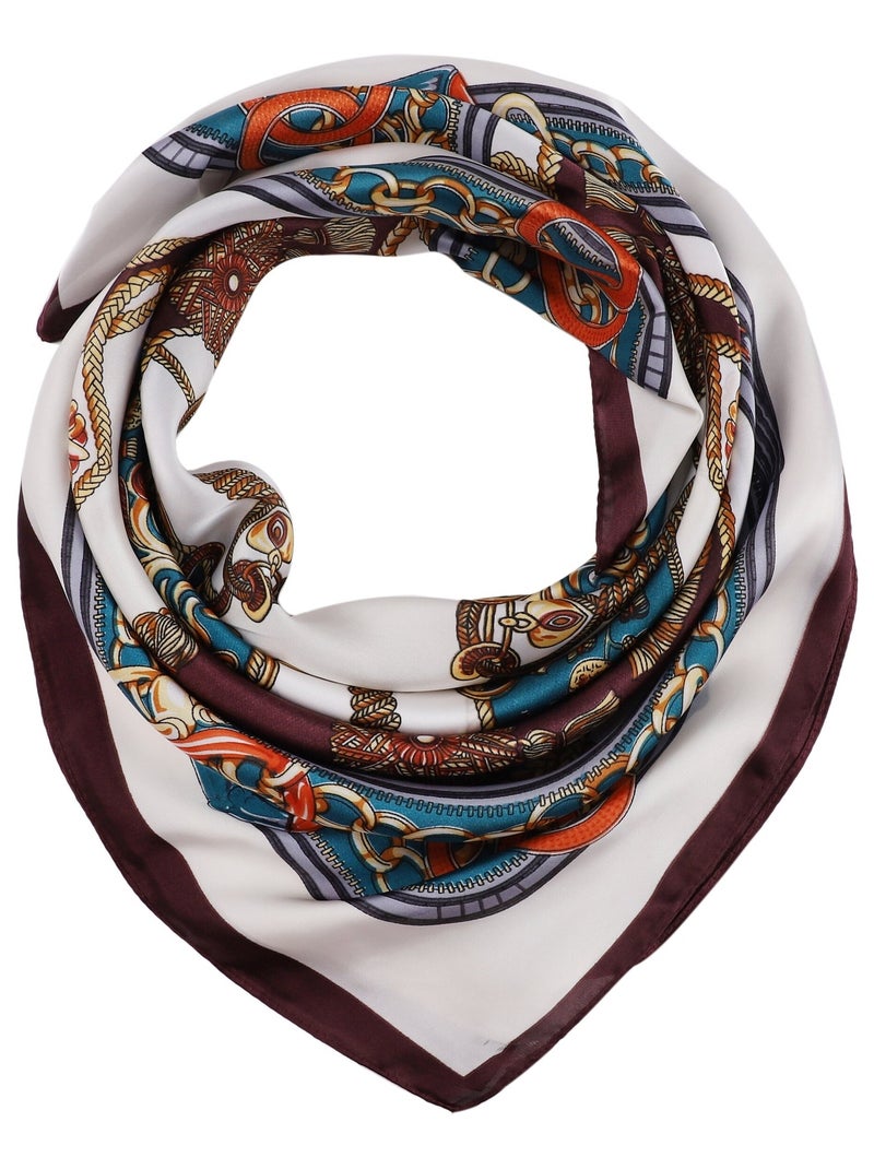 Carré de Soie PRINCE Marron chocolat - Kiabi