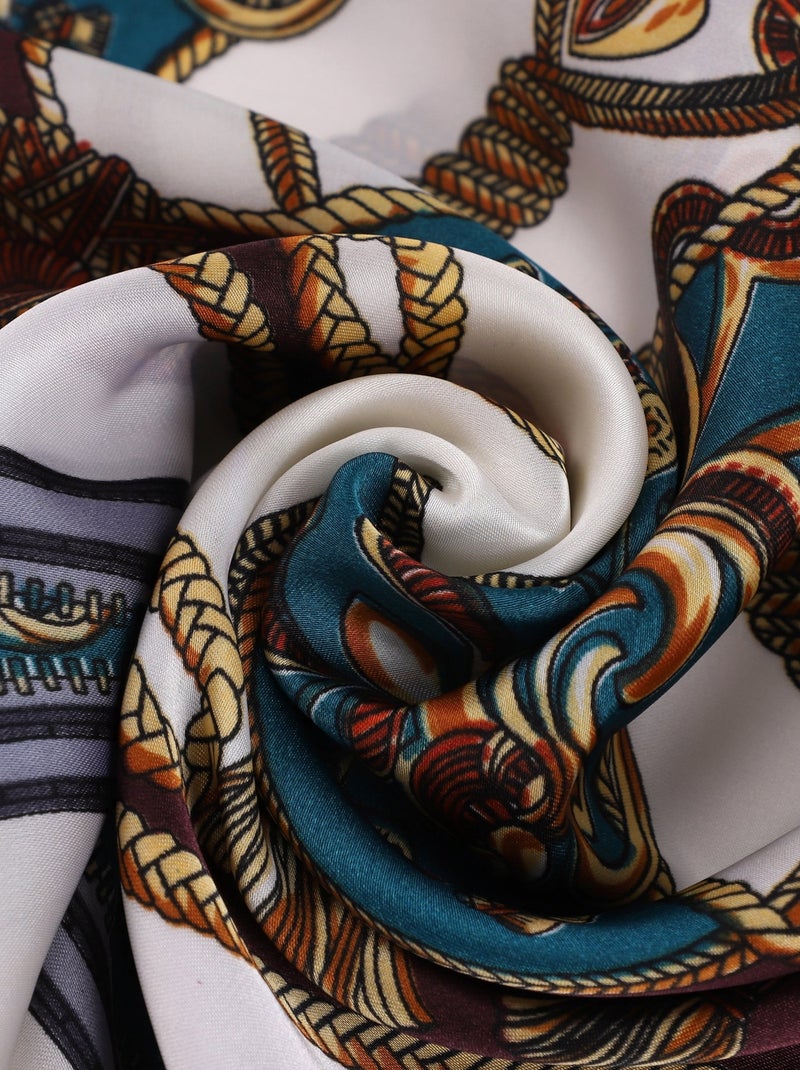 Carré de Soie PRINCE Marron chocolat - Kiabi