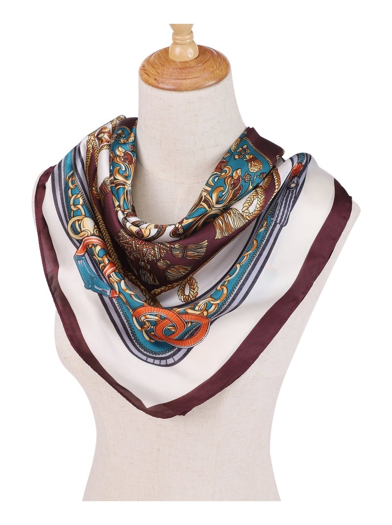 Carré de Soie PRINCE Marron chocolat - Kiabi