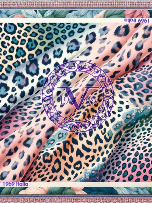 Carré de soie Rainbow Félins - Kiabi