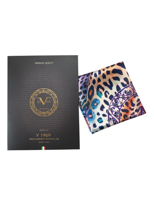 Carré de soie Rainbow Félins - Kiabi