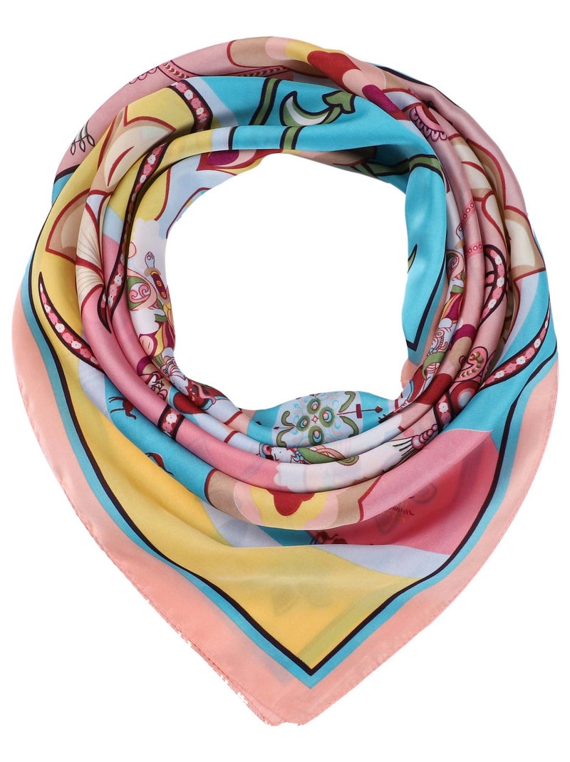 Carré de Soie RAINBOW Rose - Kiabi