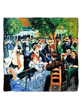 Carré de soie Renoir "Bal au Moulin de la Galette