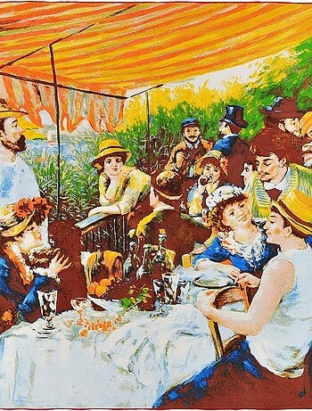 Carré de soie Renoir "Déjeuner des canotiers