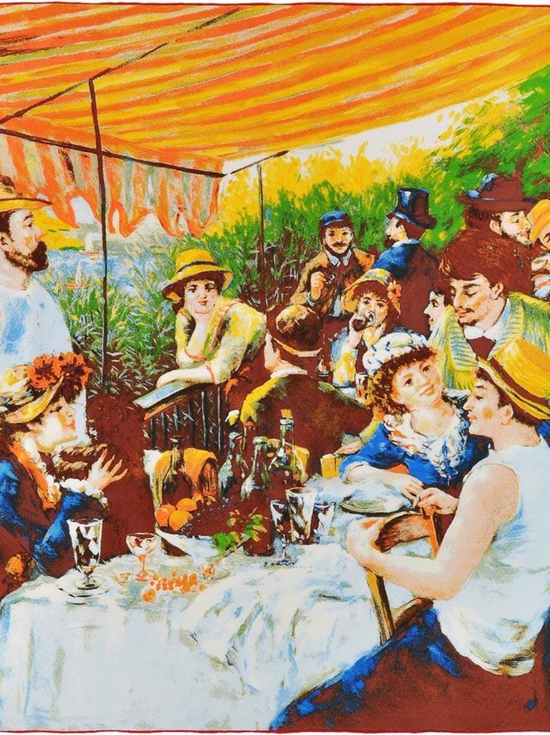 Carré de soie Renoir "Déjeuner des canotiers" Multicolore - Kiabi