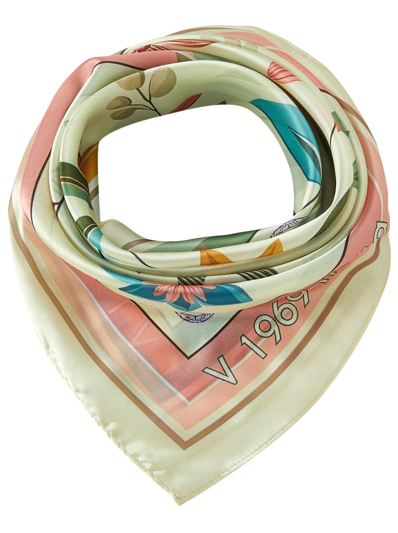 Carré de soie Simple Nature Multicolore - Kiabi