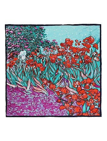 Carré de soie Van Gogh "Iris