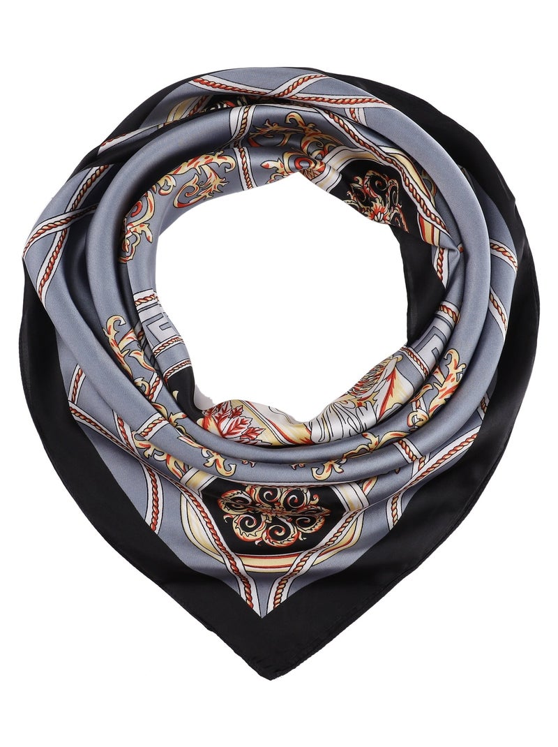 Carré de Soie VKING Gris - Kiabi