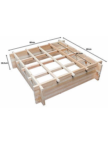 Carré potager en bois