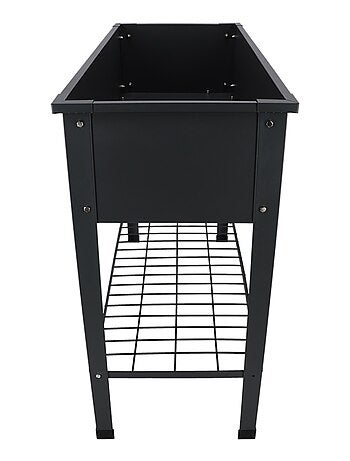 Carré potager en métal anthracite