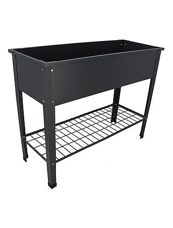 Carré potager en métal anthracite