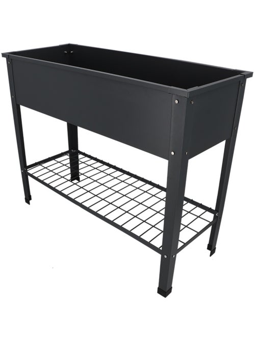 Carré potager en métal anthracite - Kiabi