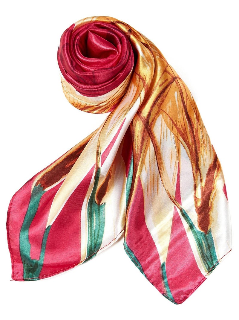 Carré Soie Classicflow Rouge - Kiabi
