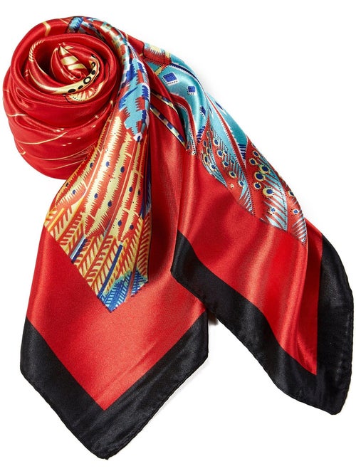 Carré Soie Feather - Kiabi Carré Soie Feather - Kiabi