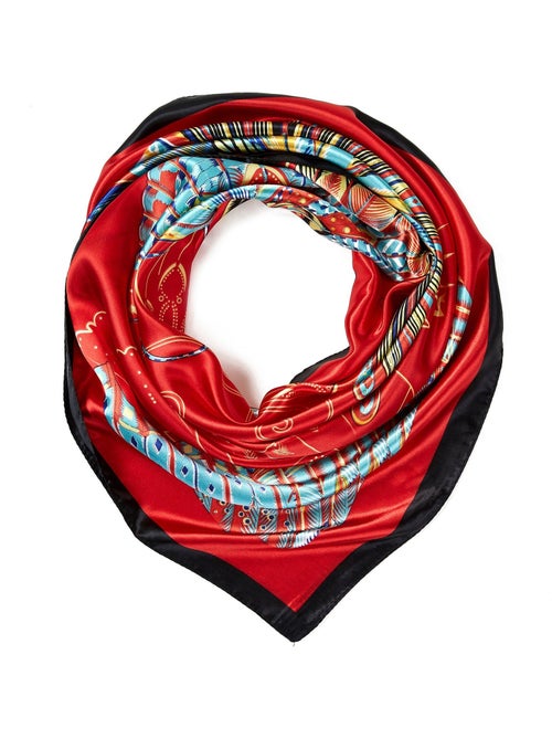 Carré Soie Feather - Kiabi Carré Soie Feather - Kiabi