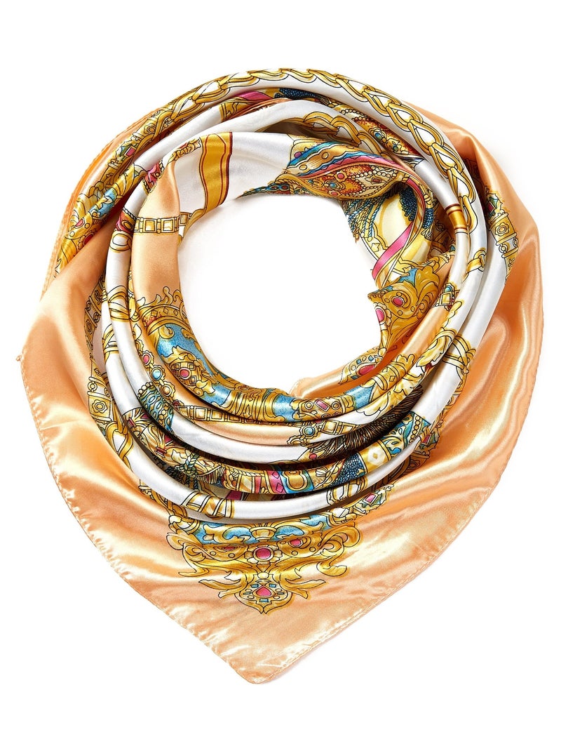 Carré Soie Saddle Rose - Kiabi