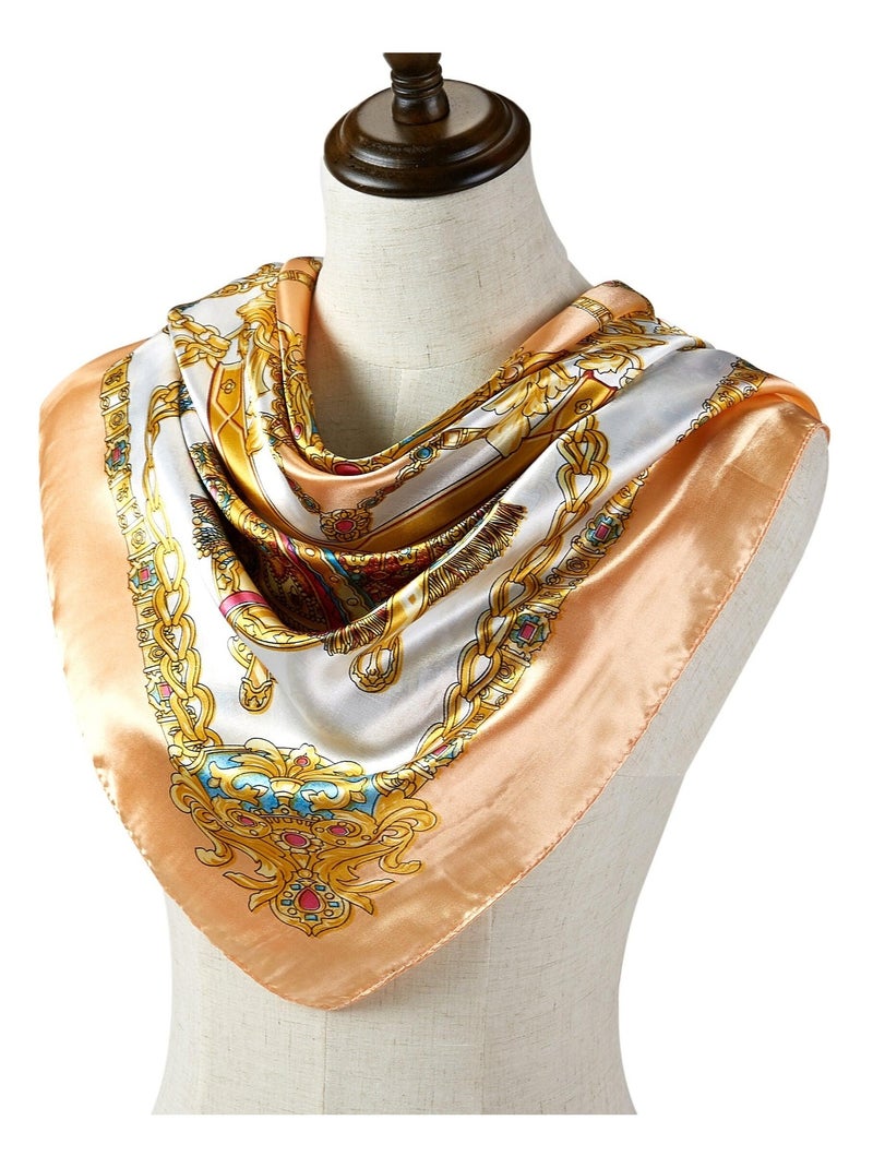 Carré Soie Saddle Rose - Kiabi