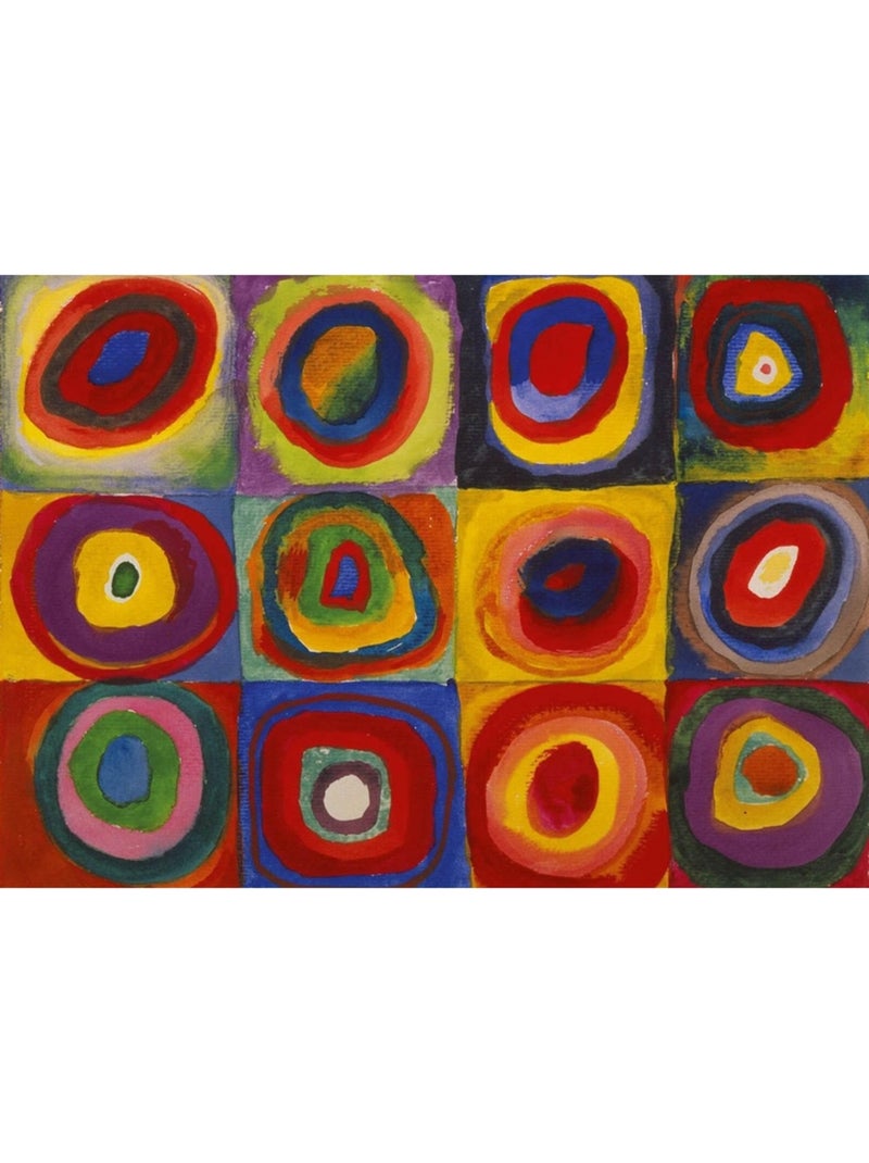 Carrés avec cercles de kandinsky N/A - Kiabi