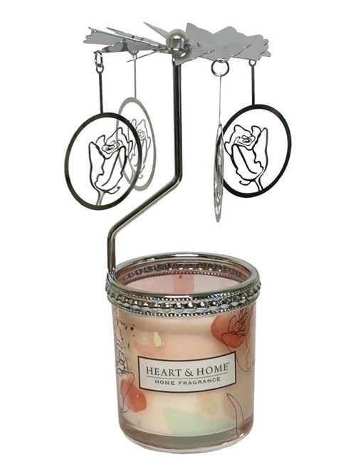 Carrousel avec bougie parfumée senteur amour 18 cm - Kiabi