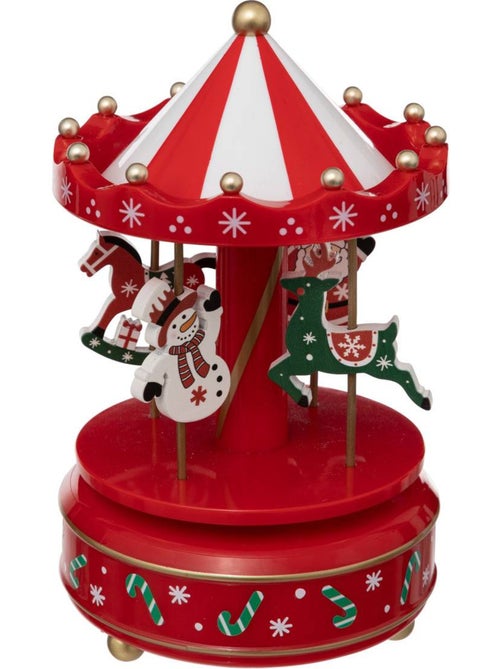 Carrousel musical père noël et bonhomme de neige - Kiabi