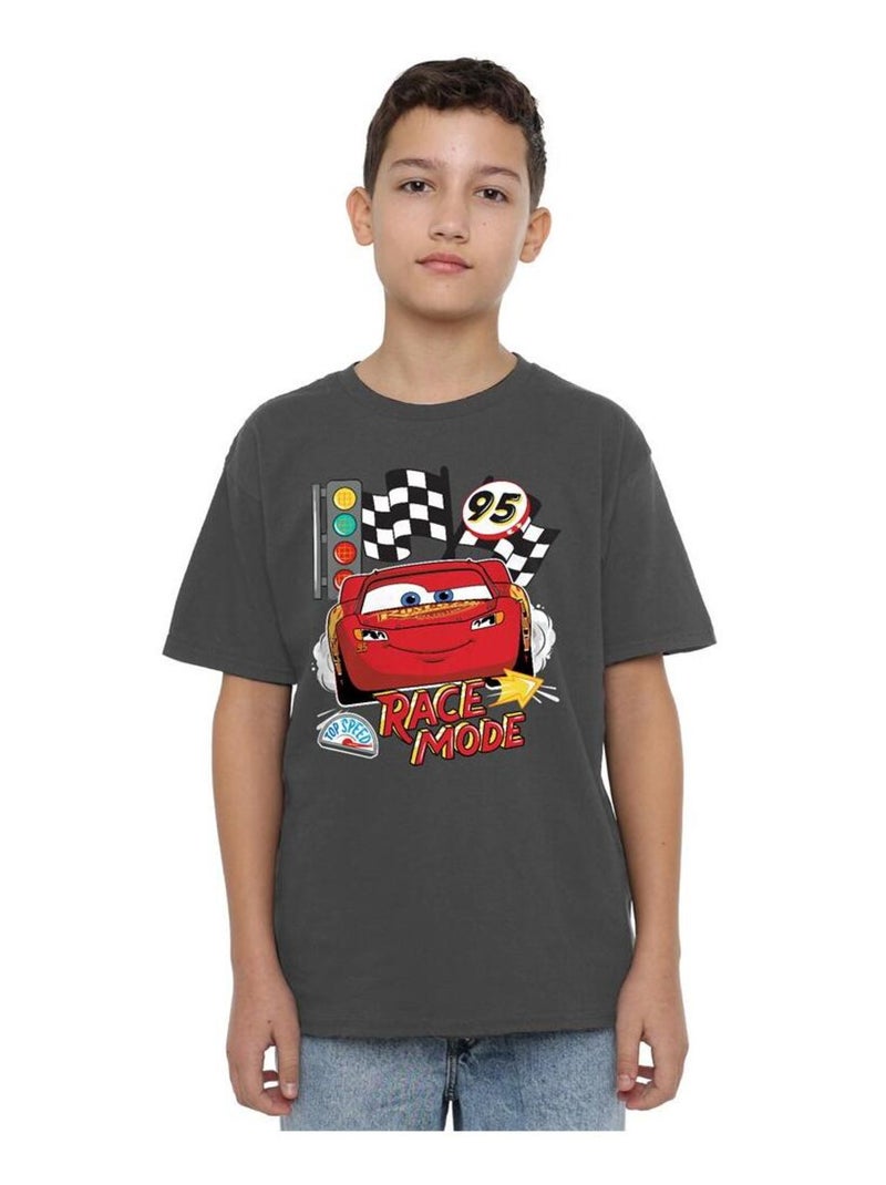 Cars - T-shirt RACE MODE Gris Noir - Kiabi