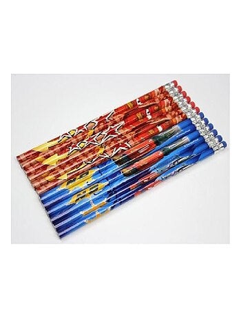 CARS Lot de 12 crayons à papier avec gomme