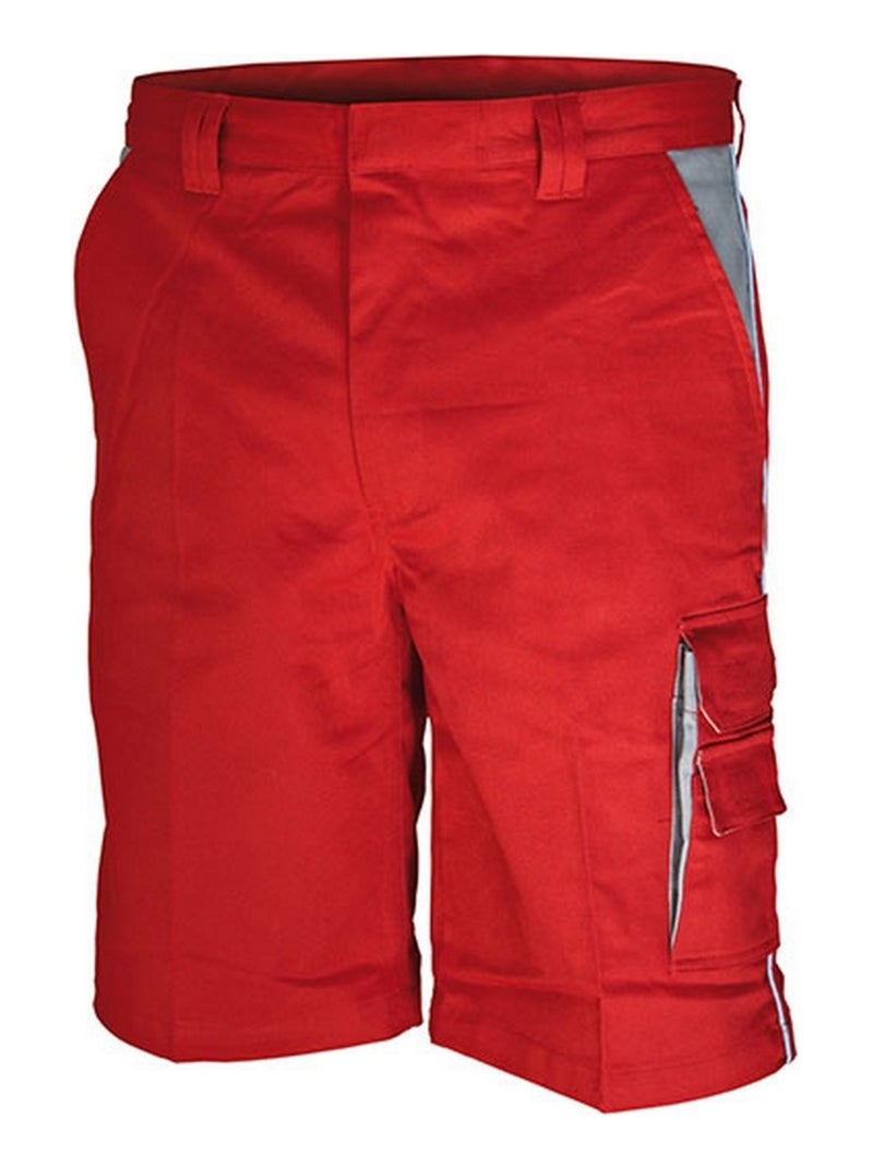 Carson Contrast - Short de travail Rouge - Kiabi