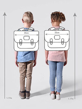 Cartable 2 Compartiments Cameleon Polyester