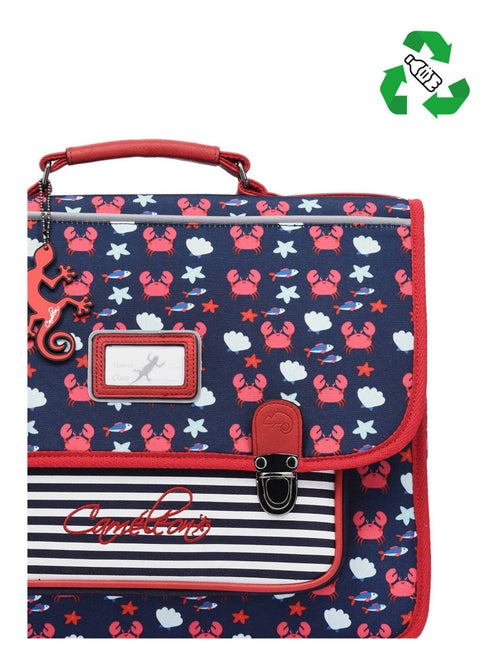 Cartable 2 Compartiments Cameleon Polyester Recycle - Kiabi