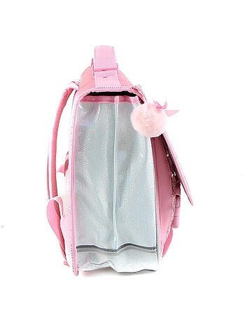 Cartable 2 compartiments Licorne Arc-en-Ciel 40 CM avec sequins